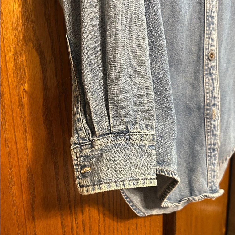 Petite Sophisticate Blue Embroidered Blouse - Picture 6 of 10